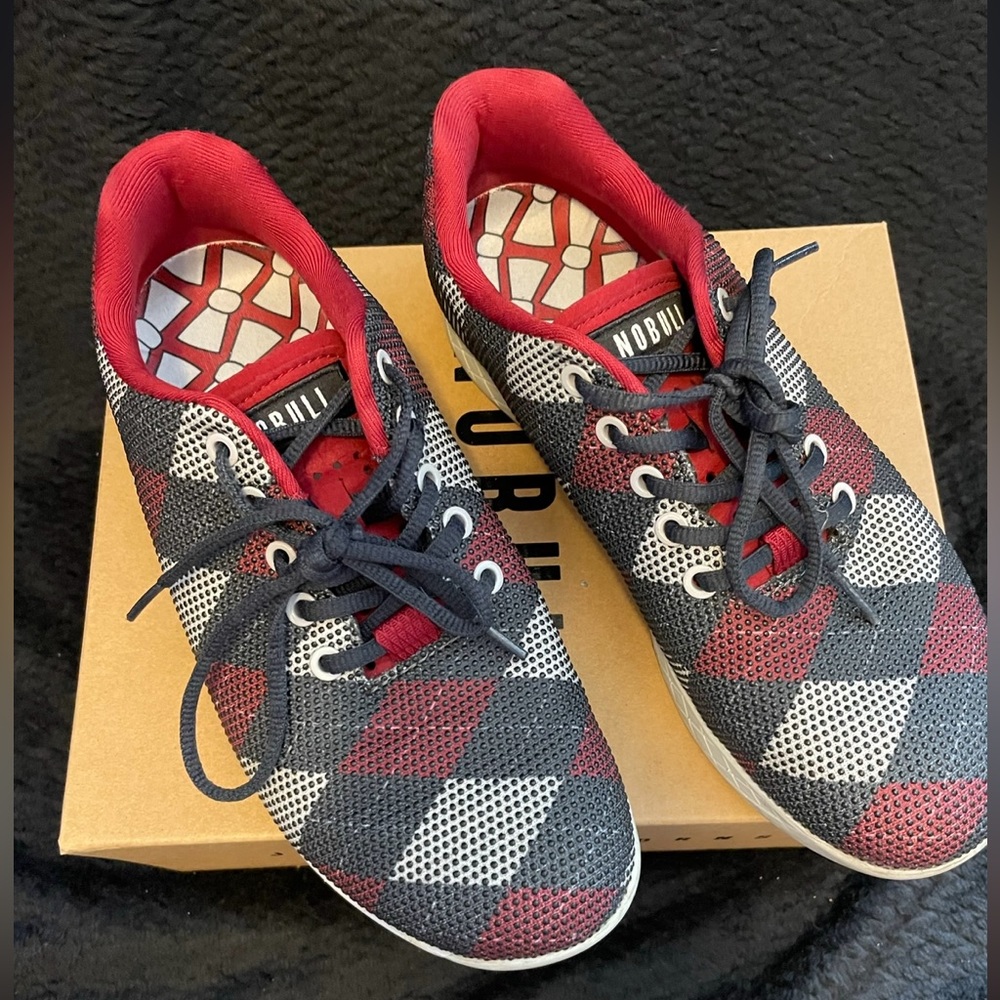 No Bull argyle trainers